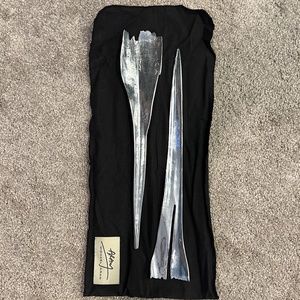 NEW ORIGINAL RARE Michael Aram Forest Leaf Collection Botanical Palm Serving Set